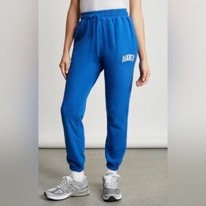 Bandier sweatpants cotton varsity blue size medium